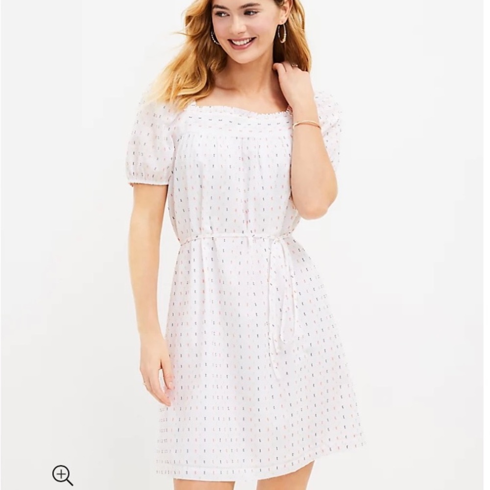 Clip Square Neck Shift Dress Sz.Medium